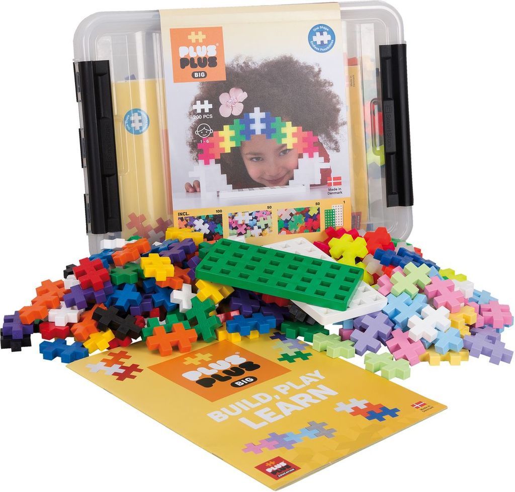 plus-plus - big storage box mix - 200 stk (3413)