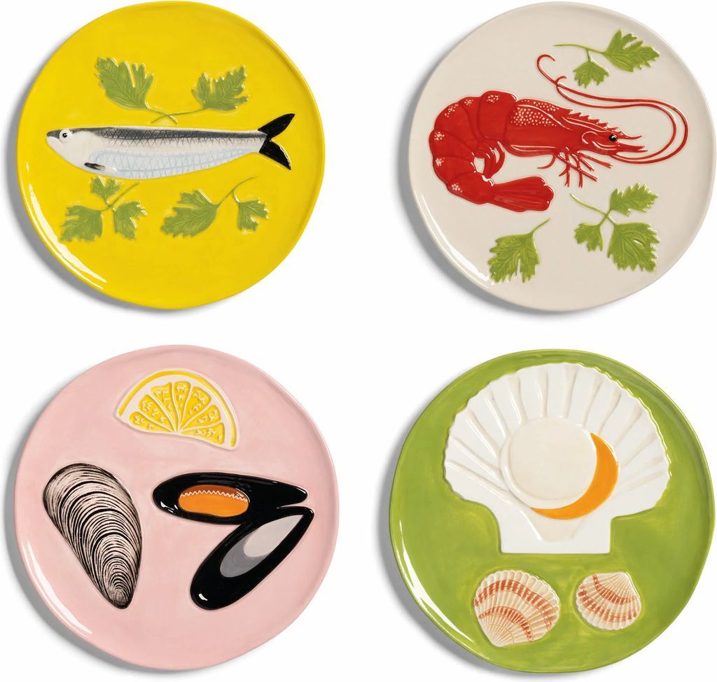 Plate De La Mer tallerkensæt - 4 stk.