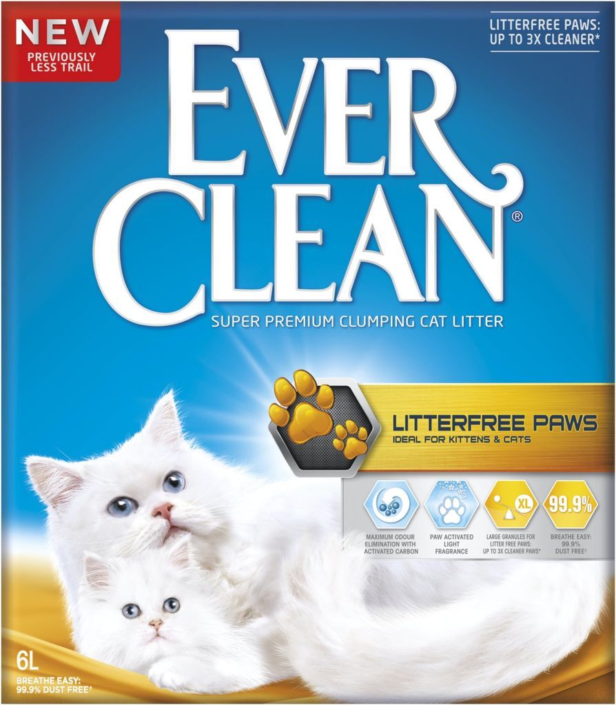 everclean kattegrus litterfree paws