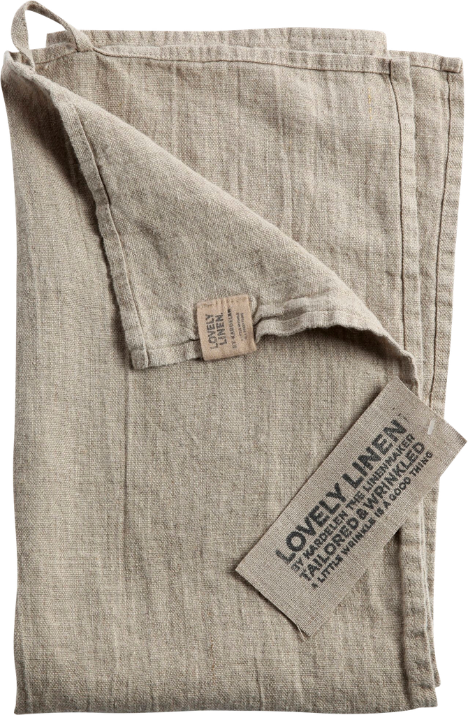 Håndklæde Classic i strygerullet hør