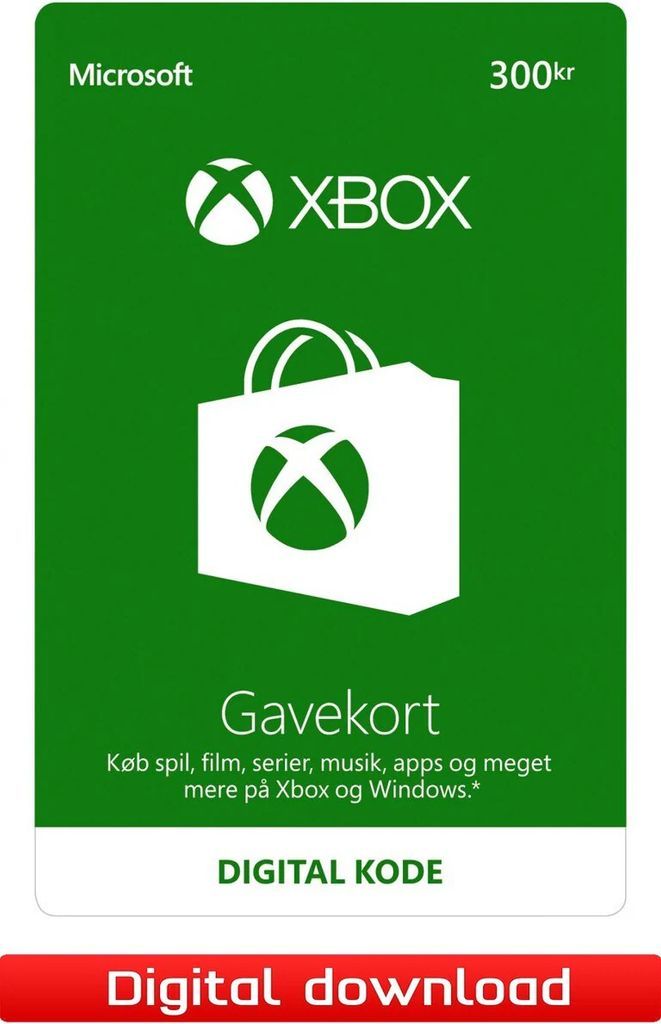 xbox live gavekort 400 dkk