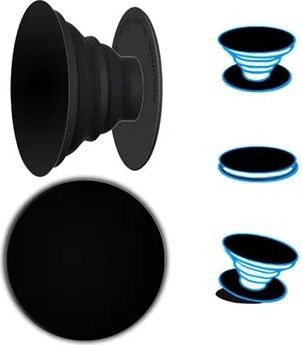 popsockets greb til mobilenhed (sort)