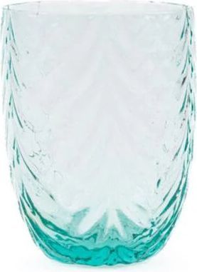 Wave tumbler glas - lysegrøn