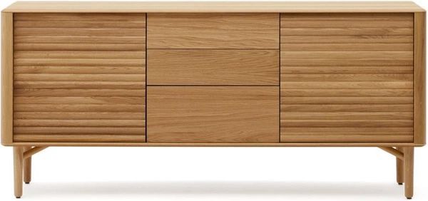 Skænk/sideboard Kave Home Lenon egetræsfinér natur 155Ã45Ã86 cm