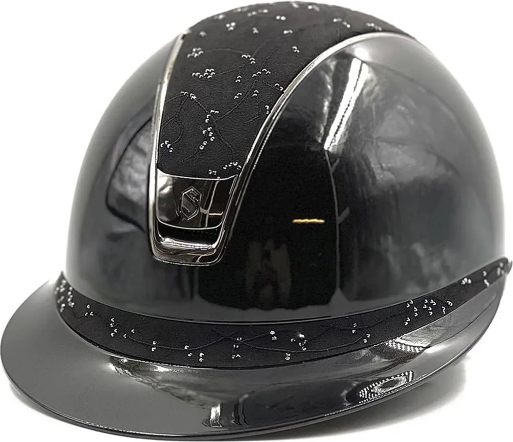Miss Shield Glossy w. Crystal fabric 2.0 - Black