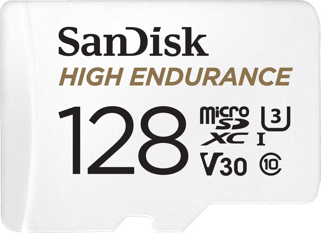 SanDisk High Endurance microSDXC Class 10 UHS-I U3 V30 128GB +Adapter