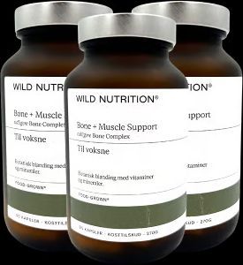 Køb 3 x Wild Nutrition Bone + Muscle Support (90 kap)