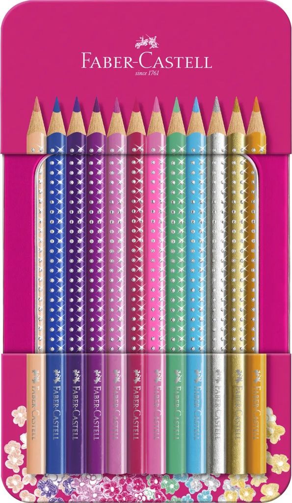Faber-Castell Sparkle Crayons 12-pack