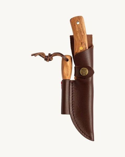 Øyo Femunden Knife W/Leather Sheath Brown Jagtkniv