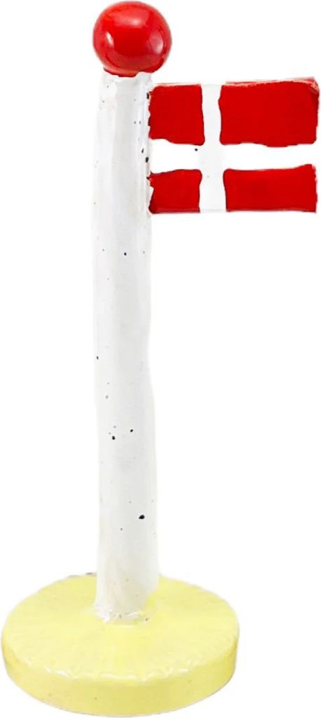 TheClayPlay Klassisk Dannebrog Pale Mirabelle 14 cm