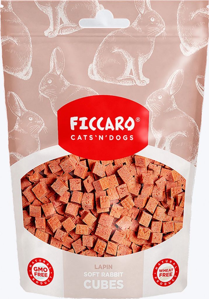 Ficcaro Soft rabbit cubes, 100g