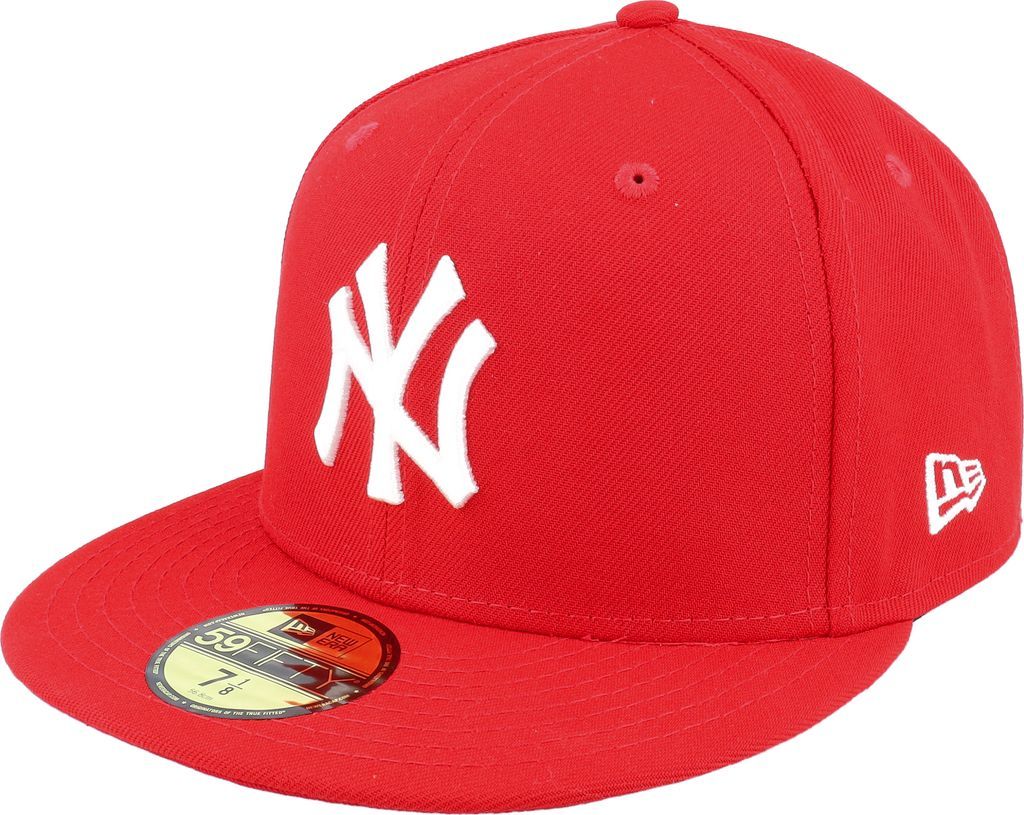 New York Yankees MLB Basic 59FIFTY Scarlet Red Fitted - New Era