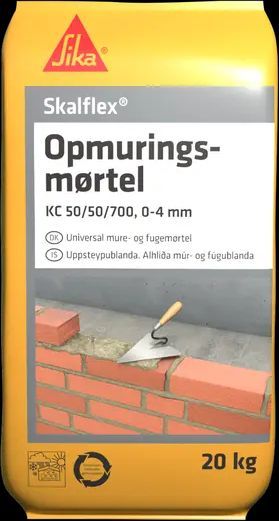 skalflex opmuringsmørtel 20 kg 0-4 mm
