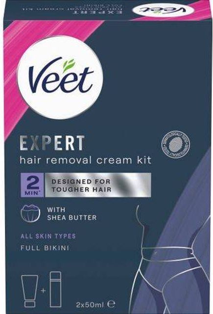 veet expert hårborttagningskit för intimområde 2 x 50 ml