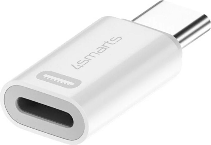 4Smarts Lightning til USB-C Adapter - 2 stk. - Hvid