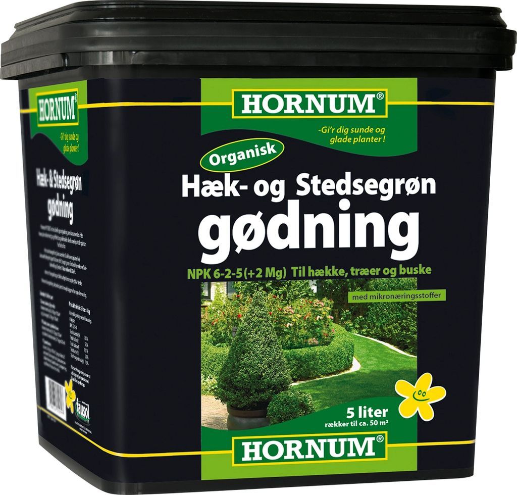 Hornum Hæk og Stedsegrønt Gødning 5kg 50m²