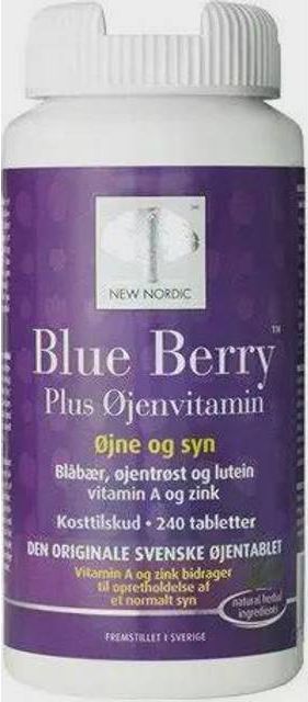 Blue Berry Plus øjenvitamin, 240tab.
