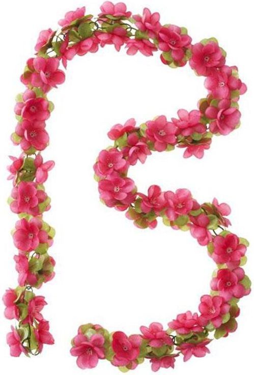 Basil Blomsterranke PINK/GRØN