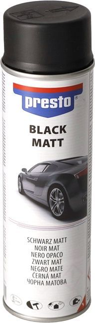 Spraymaling, matsort, acryl, 500 ml