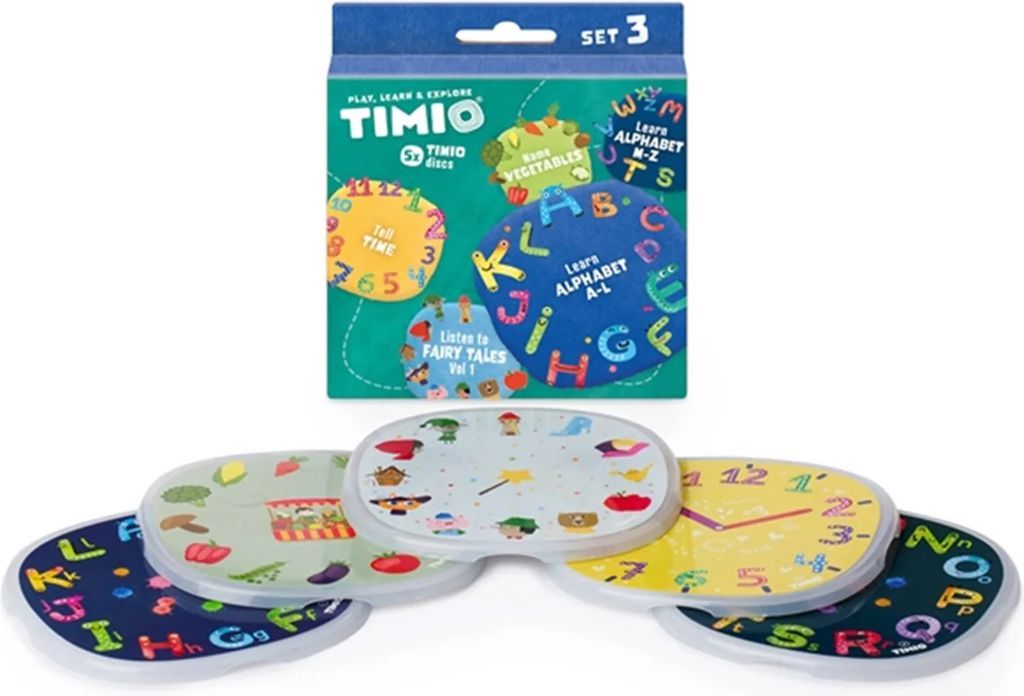 TIMIO Disc Set 3 - Fairy Tales Time Vegetables Alphabet A-L and Alphabet M-Z