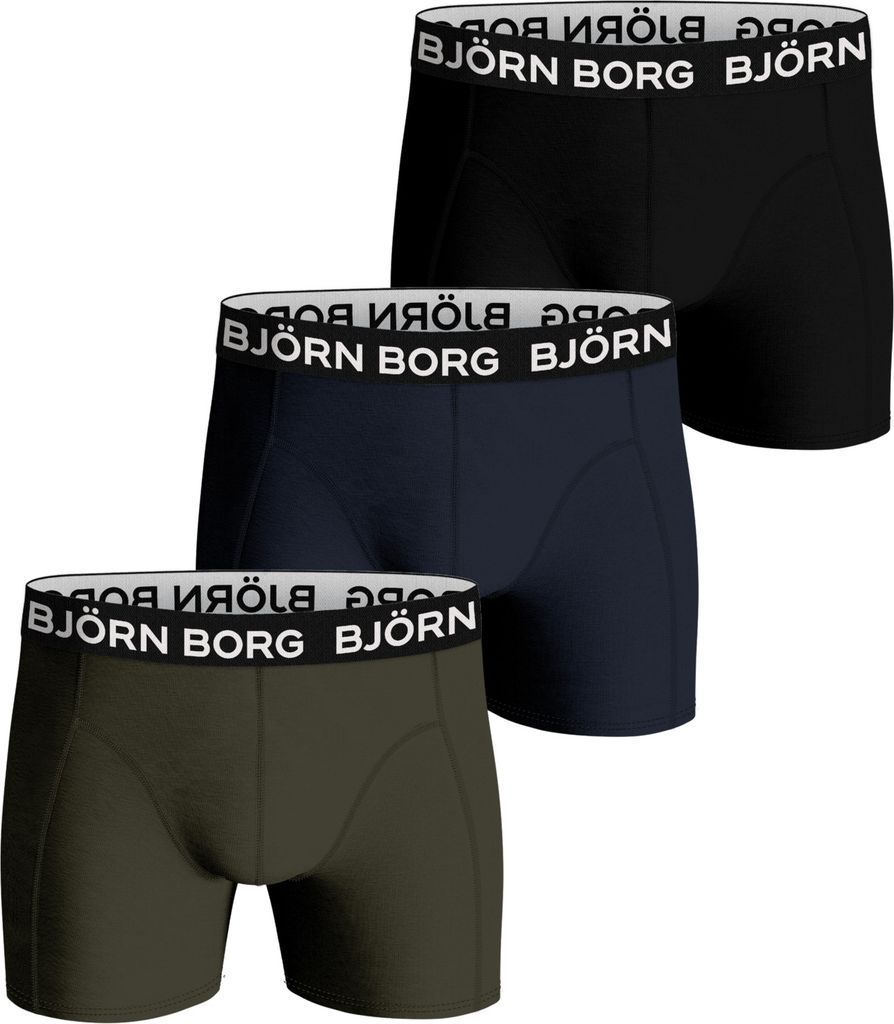 björn borg cotton stretch 3-pak boxershorts børn