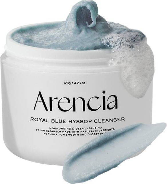 Arencia Blue Hyssop Rice Mochi Cleanser - Nude - 120 G