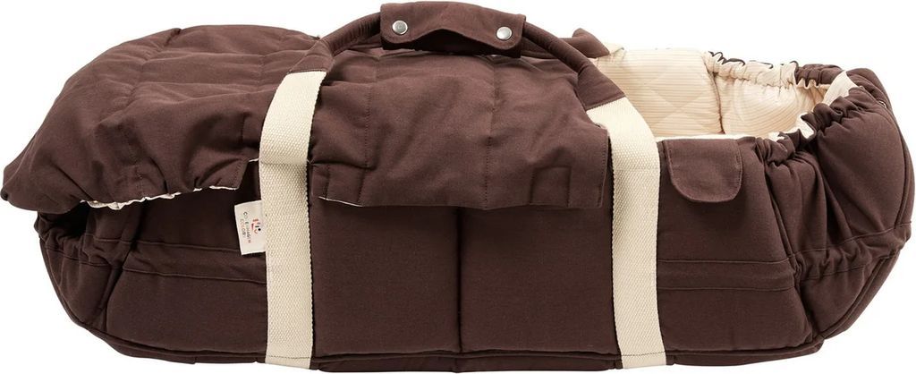 Copenhagen Colors Brown With Cream Solid Stripe Organic Multifunctional Babylift