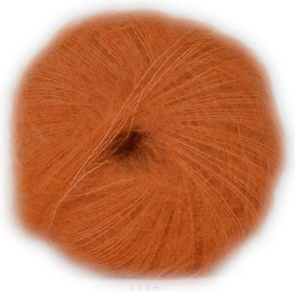 Hjertegarn Silk Kid Mohair Garn - fv 1118 Orange