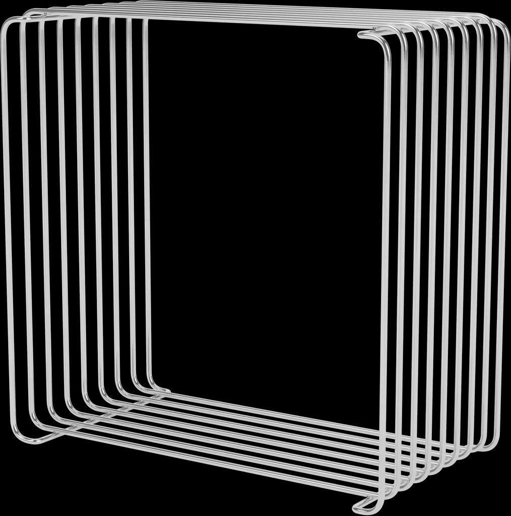 panton wire single, d 18,8 - chrome - hyllsystem - verner panton - silver - metall