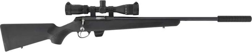 Tikka T1X 17HMR Salonriffel Med S&L Lyddæmper Og 2-7x32 Sigtekikkert