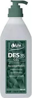 Liv Hånddesinfektion | Gel 85% 600ML