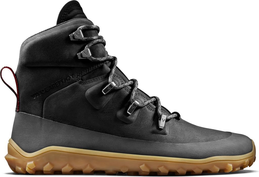 vivobarefoot tracker leather at mens – obsidian