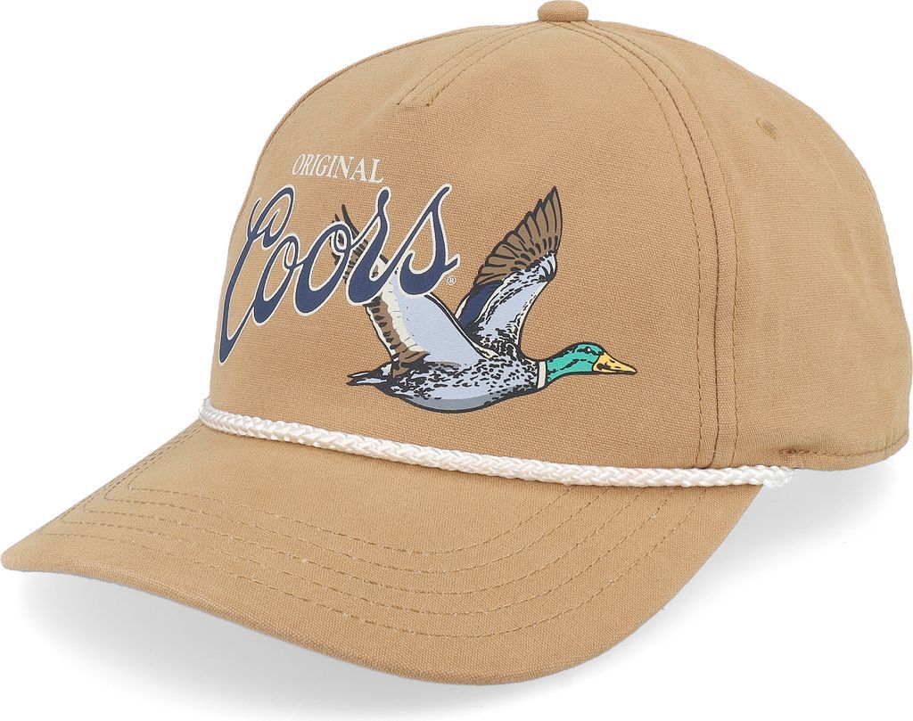 American Needle Men's Canvas Cappy Coors Snapback Hat One Wheat