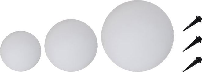 Cozzy solcelle lyskugler 3 stk. Ø15xØ20xØ25 cm