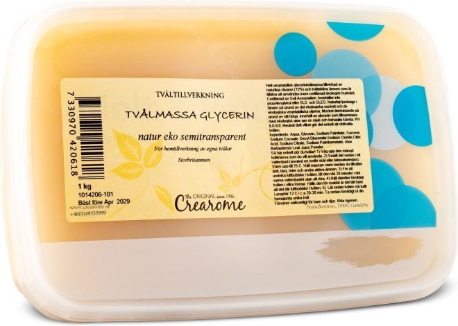 Crearome Tvålmassa Glycerin EKO 1 kg