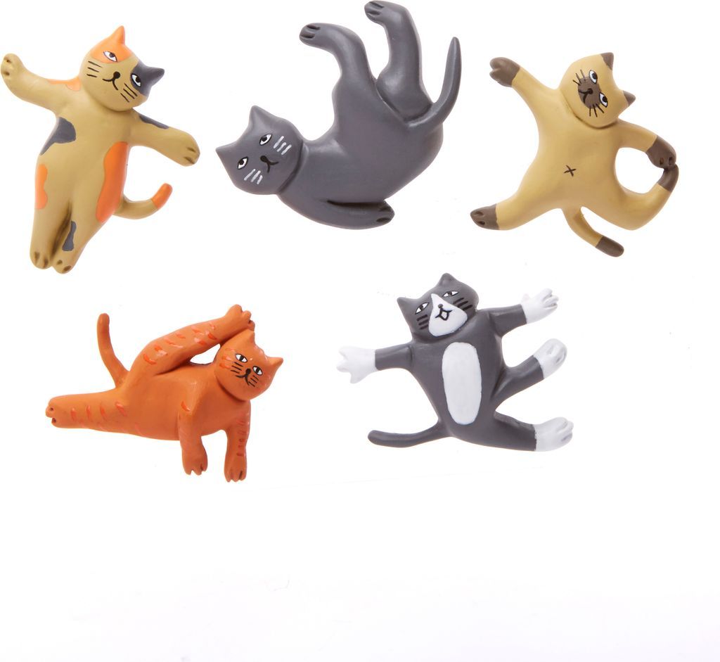 Kikkerland Cat Yoga Magnets MG89