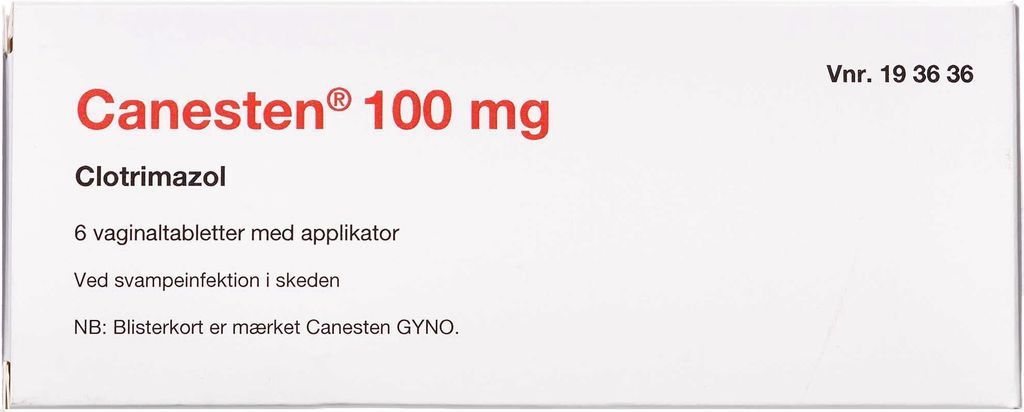 Clotrimazol 100mg 6 stk Vagitorier