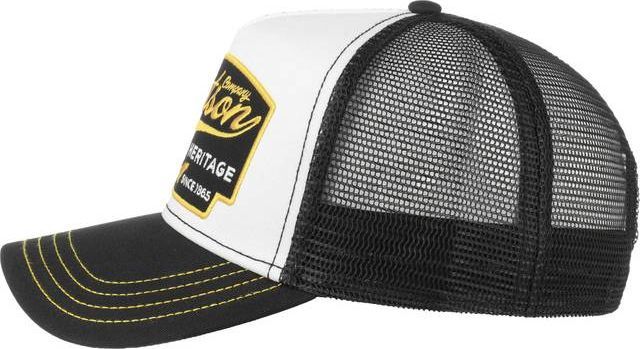 stetson - truckerkeps vit/svart - american heritage