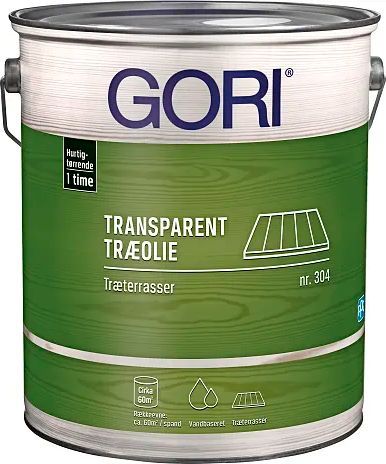 gori, transparent træolie, 303, træterrasser