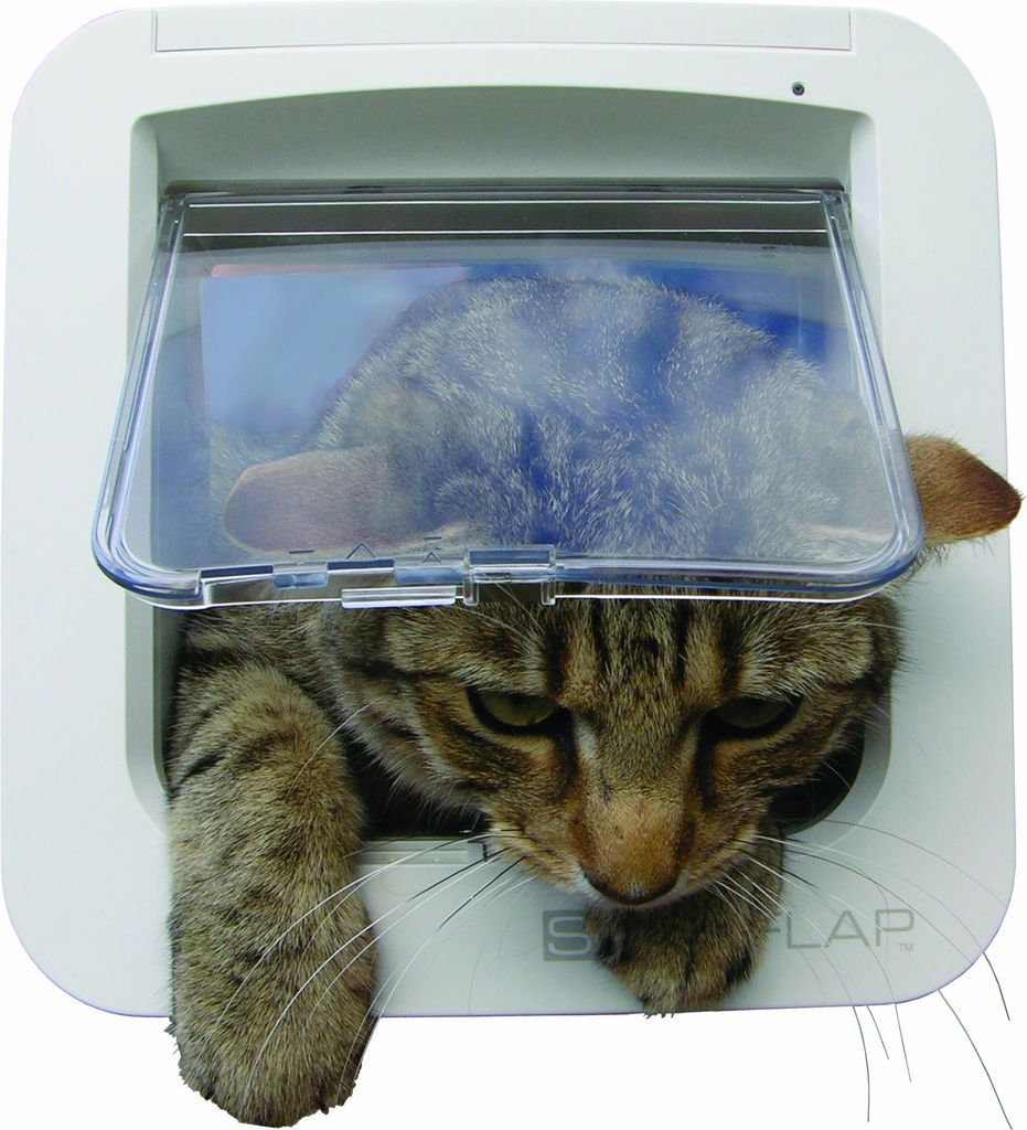 sure petcare sureflap kattedør t.chip hvid