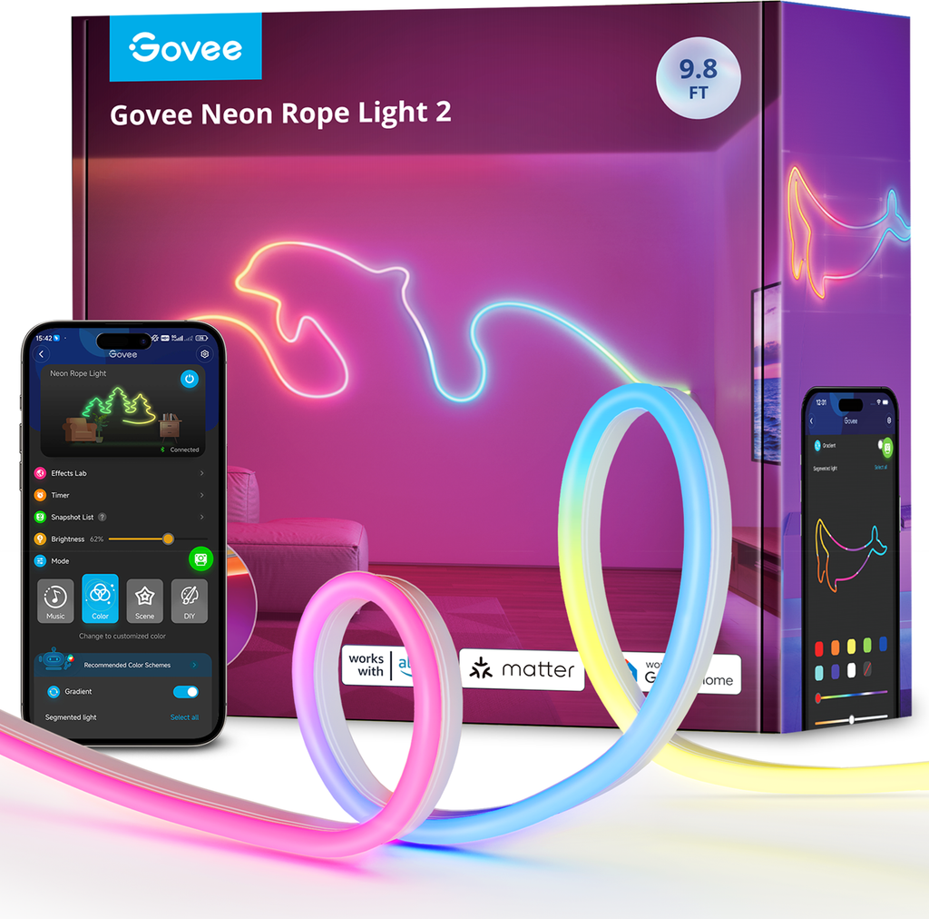 Govee Neon LED 3m Lightstrip - Hvid
