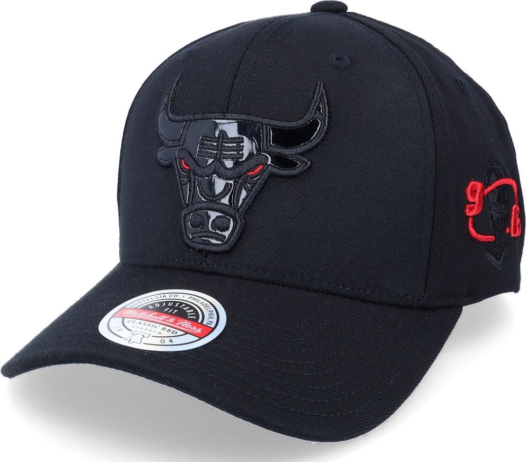 Mitchell & Ness NBA Svart Adjustable Keps Hatstore Exclusive Chicago Bulls Champions