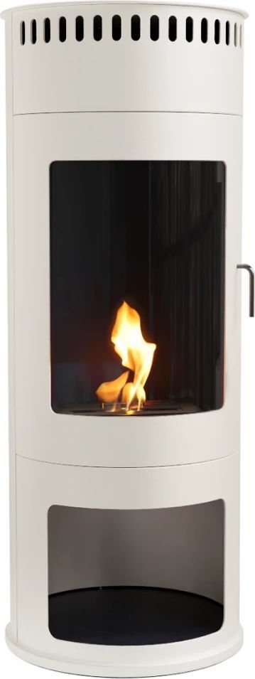 ScandiFlames Washington Hvid Fritstående Biopejs