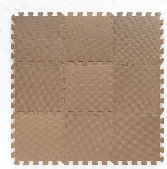 lekmatta babydan dusty brun 31,5x31,5cm 9st