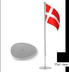 Piet Hein Flagpole Silver Dekorationsfigur 50cm