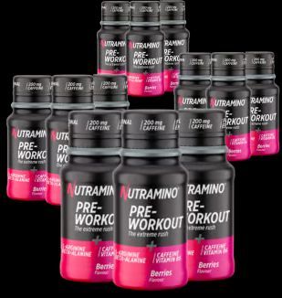 Køb Nutramino Pre-Workout Shot Berries (12x60 ml) her