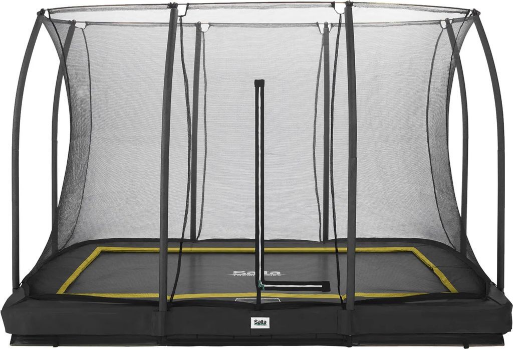 salta trampolin comfort edition inground 305x214 sort inkl. sikkerhedsnet