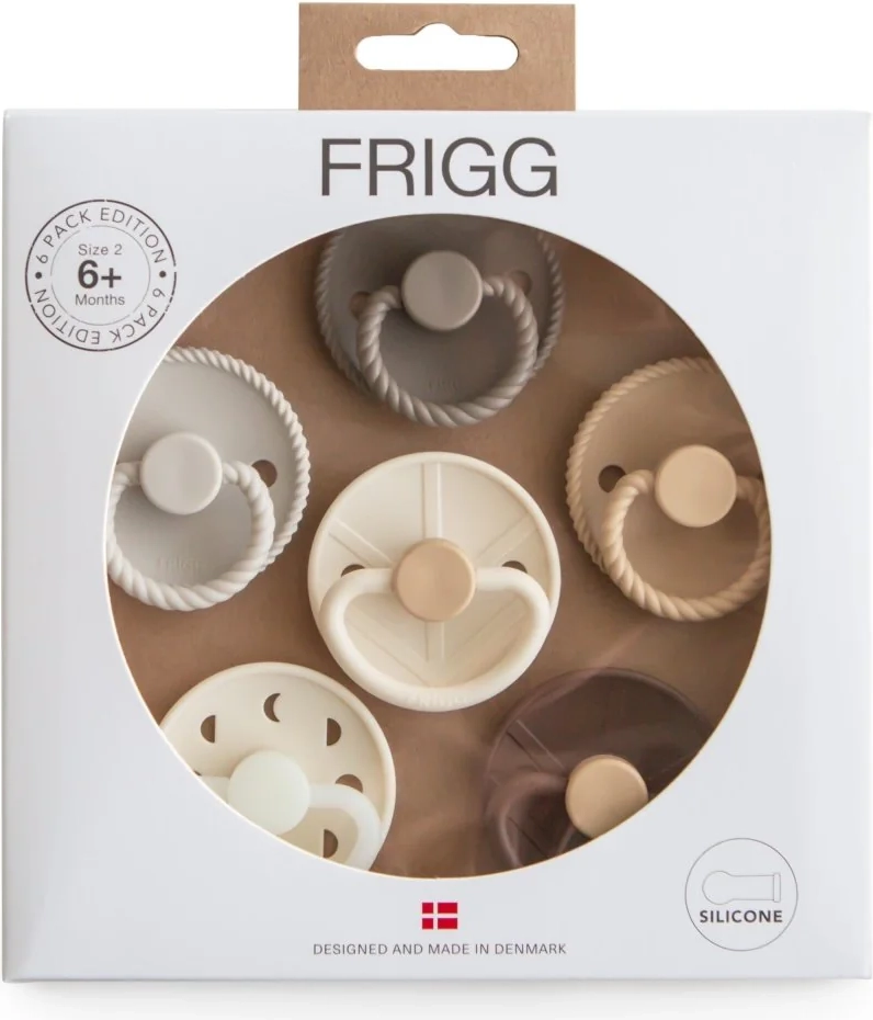 Frigg 6-Pack Pacifiers Earthy Wonder Size 2
