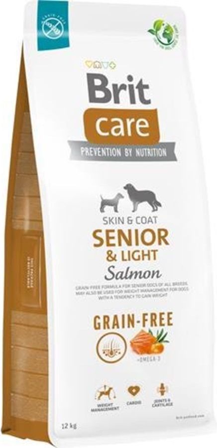 Brit Care Dog Grain-free Senior & Light, Salmon,
12 kg