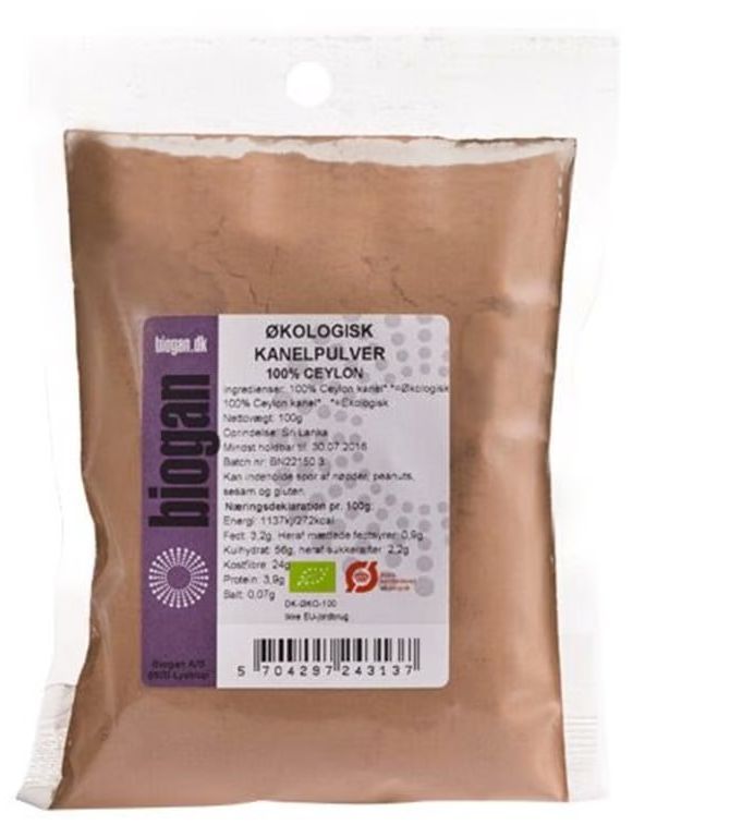 biogan kanelpulver 100% ceylon ø (100 g)